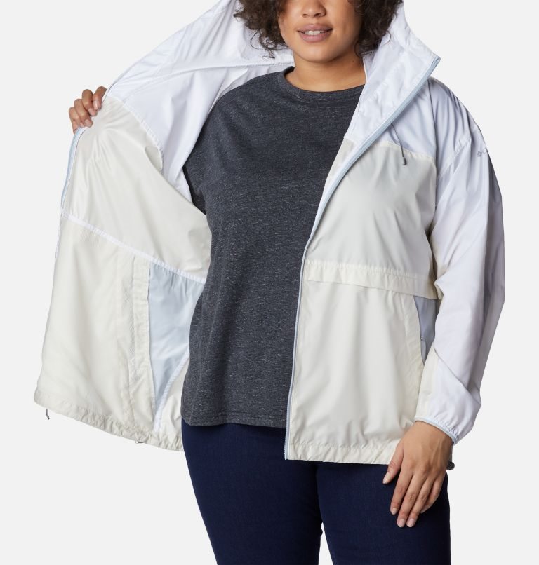 Jacheta Columbia Alpine Chill Windbreaker Dama Albi | Plus Size UT10MZ8AS